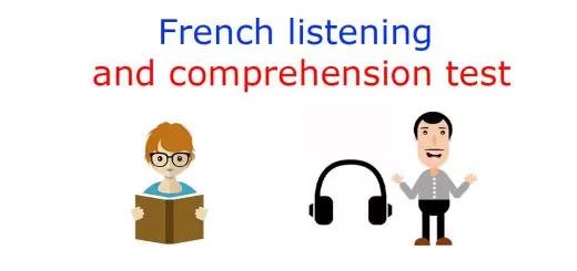French listening comprehension test 2