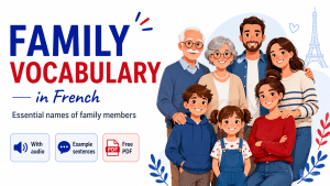 Family vocabulary in French