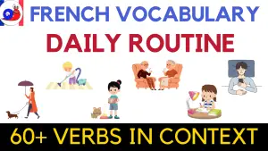 French Daily routine verbs