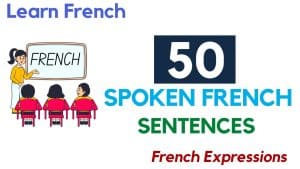 Spoken French sentences