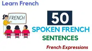 Spoken French sentences